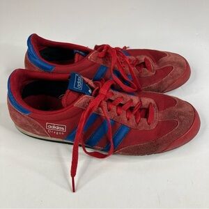 Adidas Dragon Shoes Red Suede Mens Size 8.5